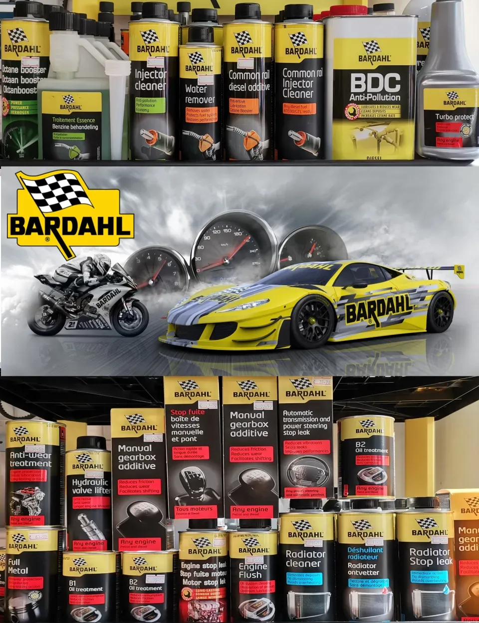 BARDAHL-ДОБАВКИ и автомобилна химия