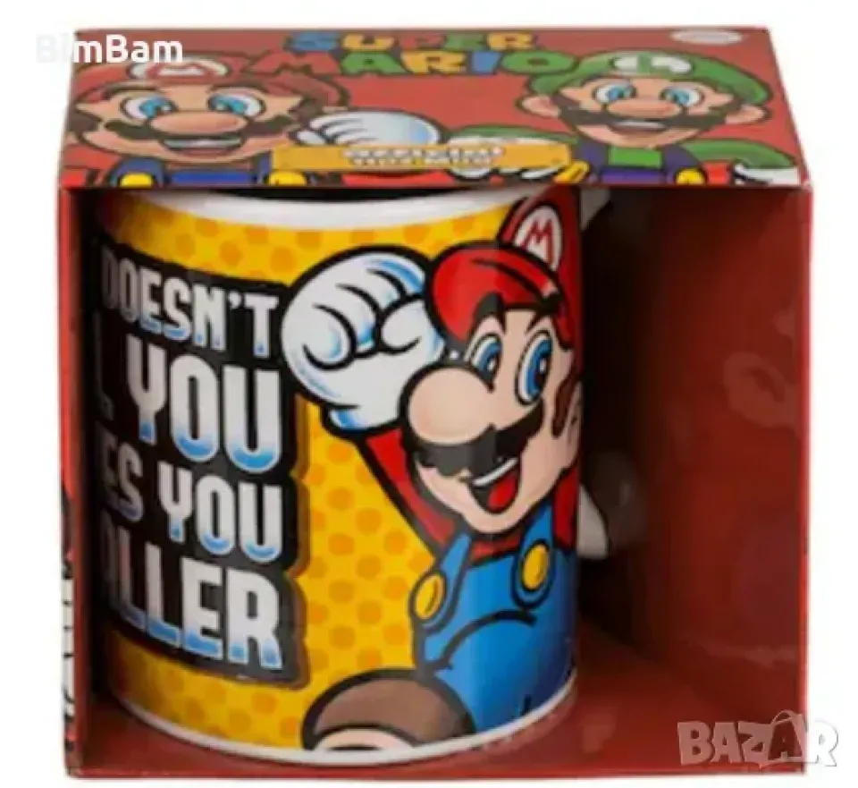 Оригинална керамична чаша Super Mario