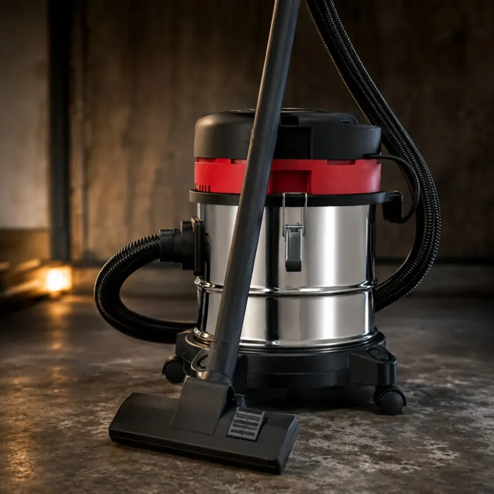 Прахосмукачка KraftRoyal 601-B20 за сухо и мокро почистване - 1200W, 20L, неръждаем резервоар, функц
