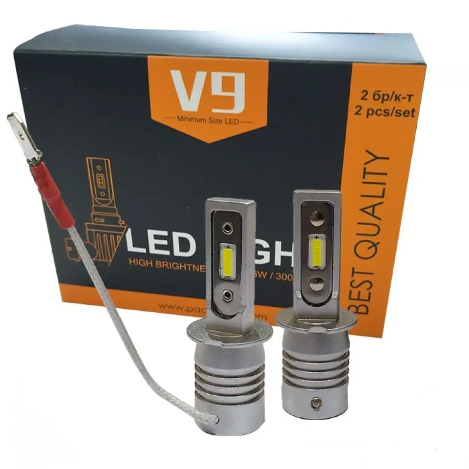 Автомобилни LED крушки V9 - H3 - комплект/2бр/